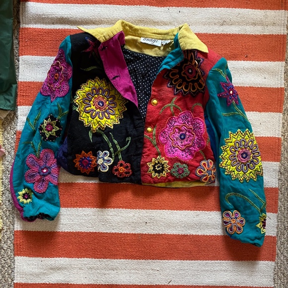 gorgeous anage patchwork jacket - Picture 1 of 4